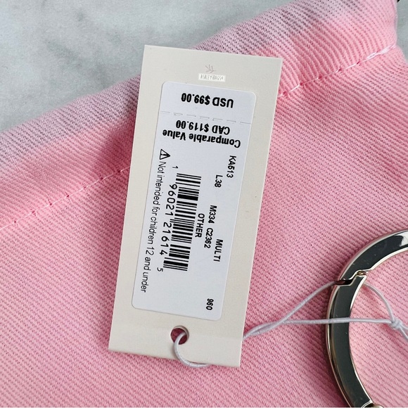 Kate Spade Ladybug Heart Rhinestone Keychain Charm - Picture 6 of 7